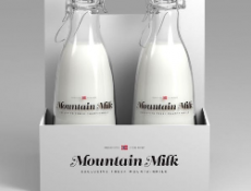 Mountain 牛奶包装设计制作