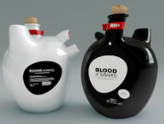 法国BLOOD of GRAPES品牌葡萄酒特色包装设计制作